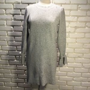 LOFT light gray pullover dress M